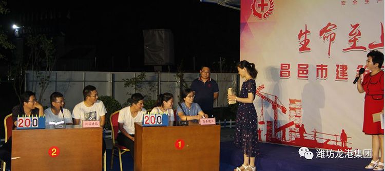 “昌邑市建筑工程安全知識競賽”在龍港?育秀園項目現(xiàn)場舉辦并取得圓滿成功！