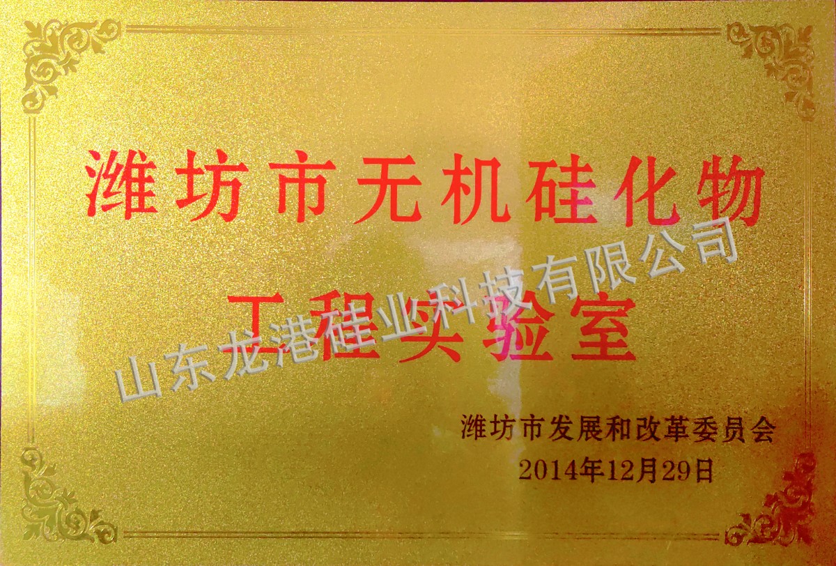濰坊市無機(jī)硅化物工程實(shí)驗(yàn)室